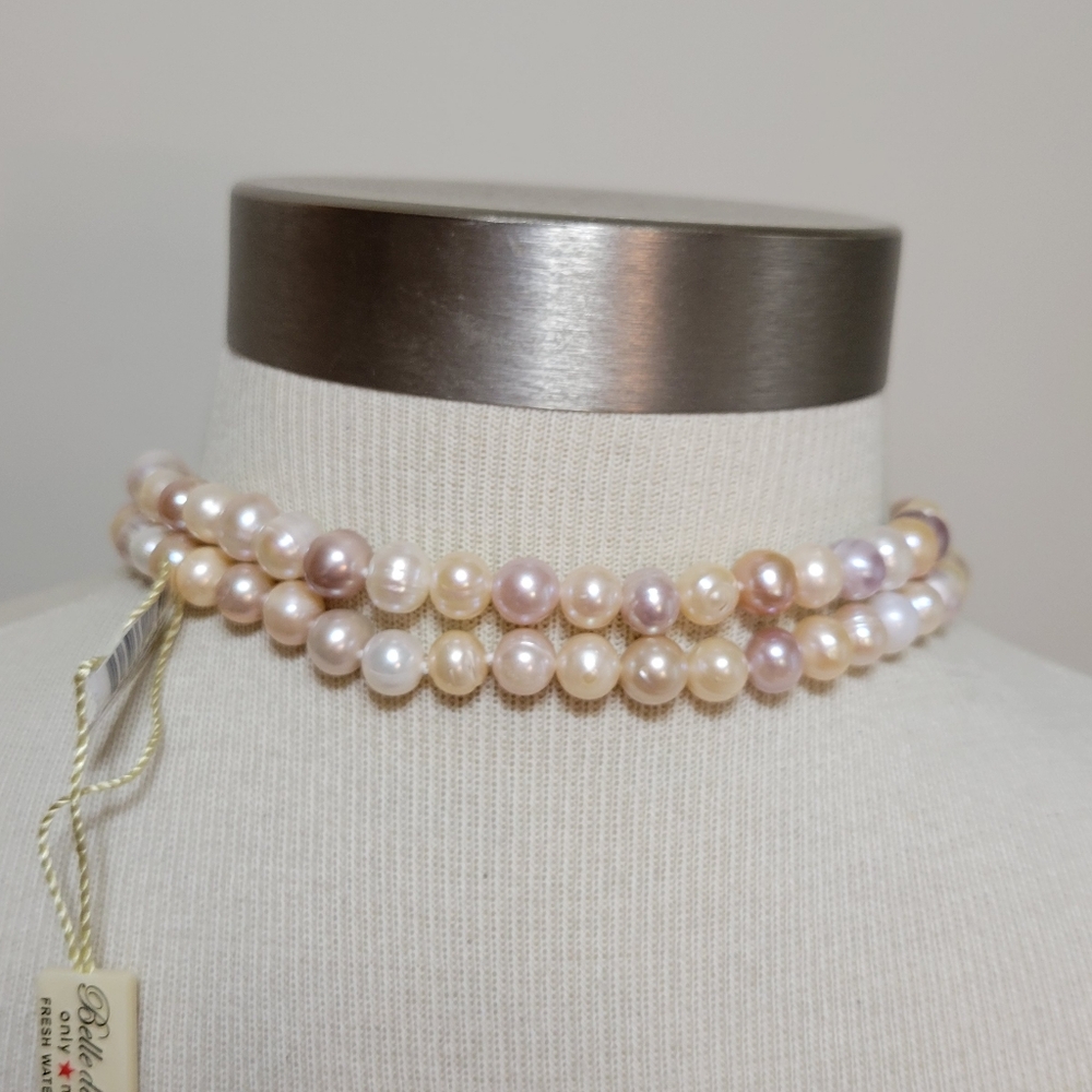 Belle De Mer Freshwater Pearl Necklace NWT - Picture 4 of 10